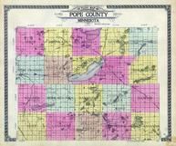 Pope County Outline Map, Pope County 1910 Published by Geo. A. Ogle & Co